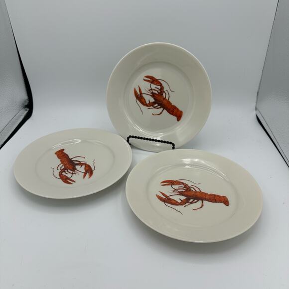 Johann Seltmann Vintage 1960s Bavarian Lobster Plate Set/3 Made in W. Germany - Picture 5 of 7
